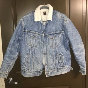 Lee Fuzzy lined denim jacket
